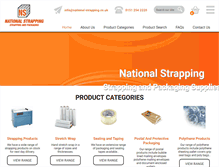 Tablet Screenshot of national-strapping.co.uk